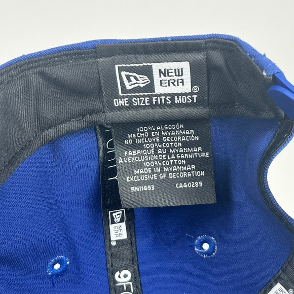 Chicago Cubs New Era 9Forty Baseball Hat Cap Adjustable Snapback Blue MLB - Picture 8 of 14